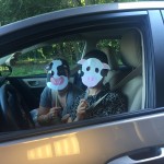I wore a cow mask in front of lawyers, because that’s just me.